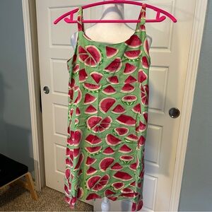 Vintage 90s Moe Watermelon Print Babydoll Mini Sundress Women’s Size Small